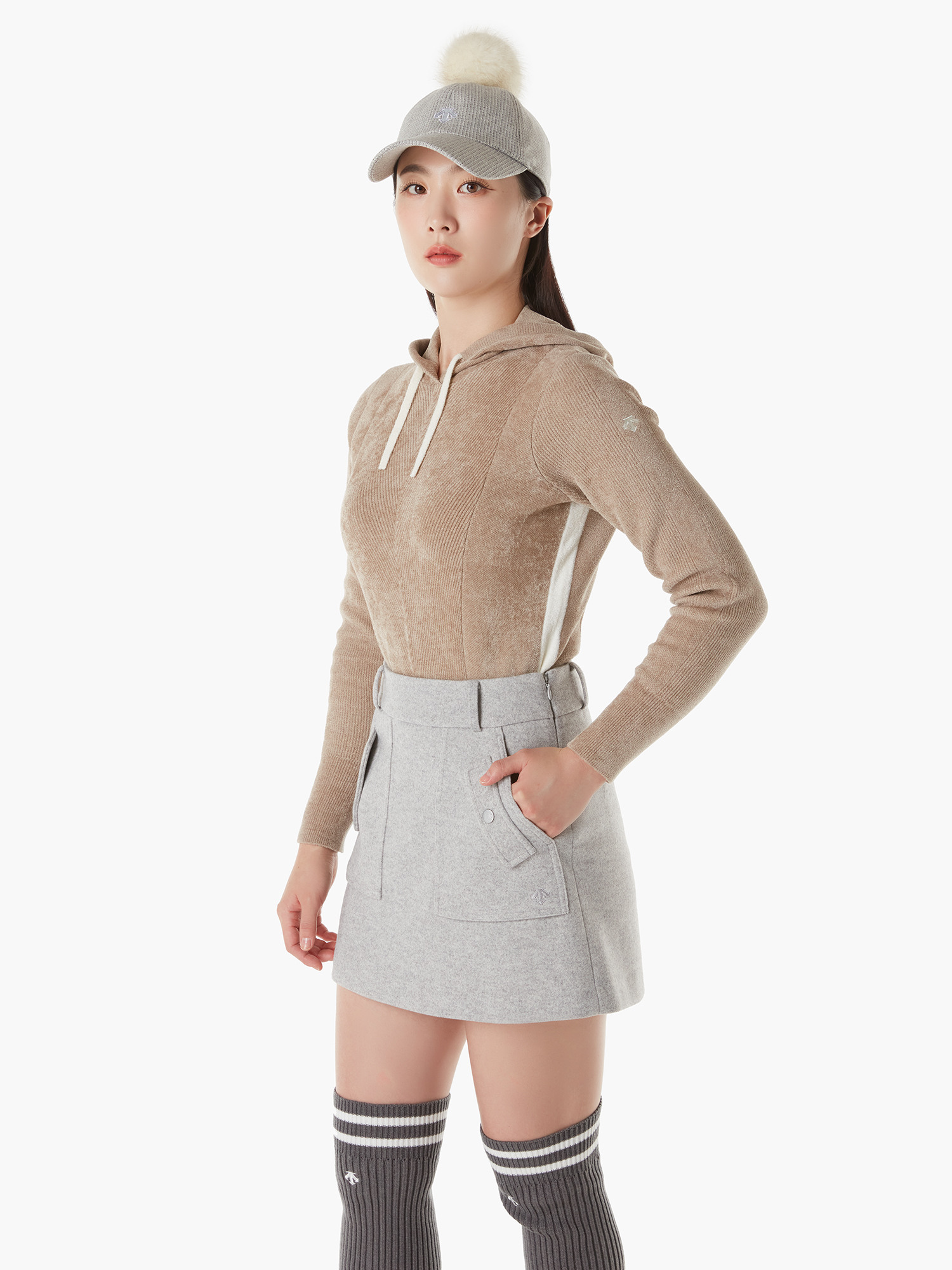 DESCENTE GOLF] 여성 이어워머 SET 방한캡