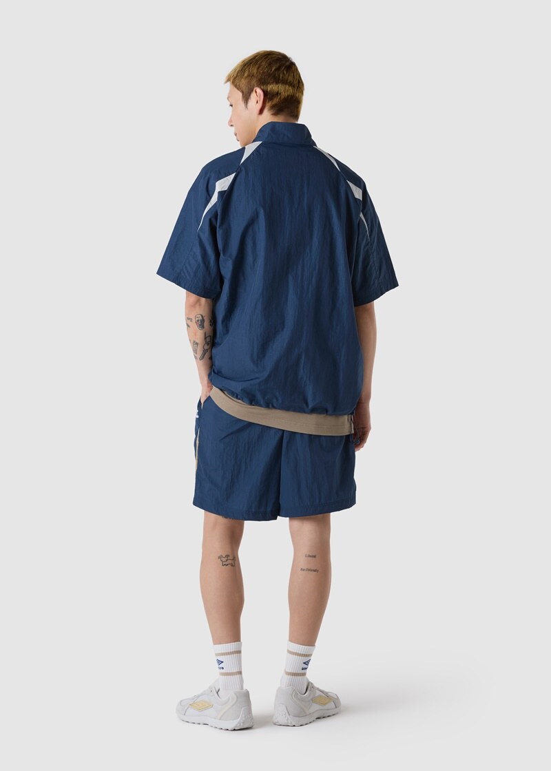【UMBRO】 BLOKE Short Sleeve Stand Neck Anorak / 追跡付 UMBRO BLOKE Short-Sleeved Stand-neck Anorak