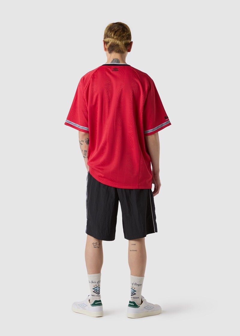 ★UMBRO★ HBL BLOKE OG Striped Jacquard Round Short Sleeve J UMBRO BLOKE OG Stripe Jacquard Round Short Sleeve Jersey