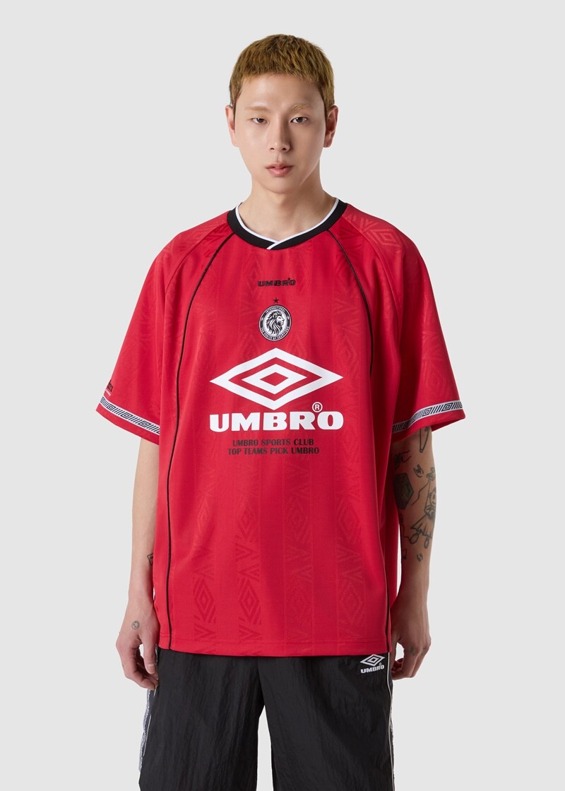 UMBRO BLOKE OG Stripe Jacquard Round Short Sleeve Jersey