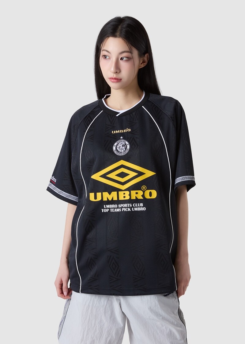 ★UMBRO★ HBL BLOKE OG Striped Jacquard Round Short Sleeve J UMBRO BLOKE OG Stripe Jacquard Round Short Sleeve Jersey