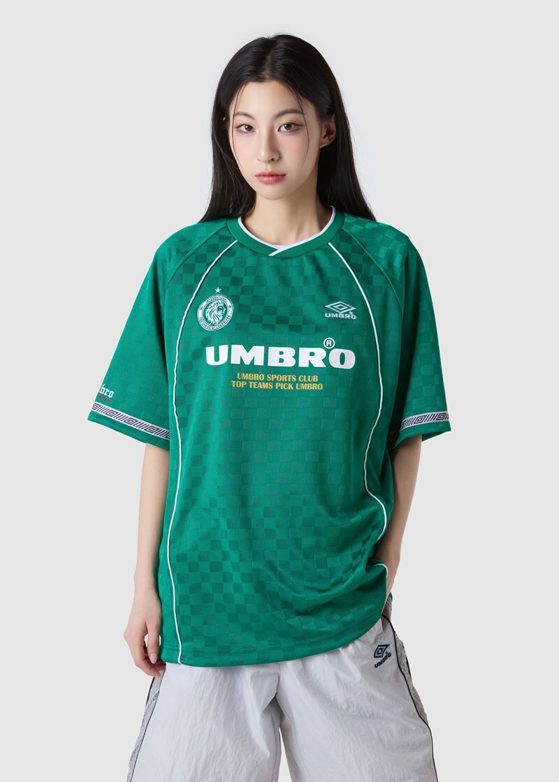 ★UMBRO★ HBL BLOKE OG Striped Jacquard Round Short Sleeve J UMBRO BLOKE OG Stripe Jacquard Round Short Sleeve Jersey