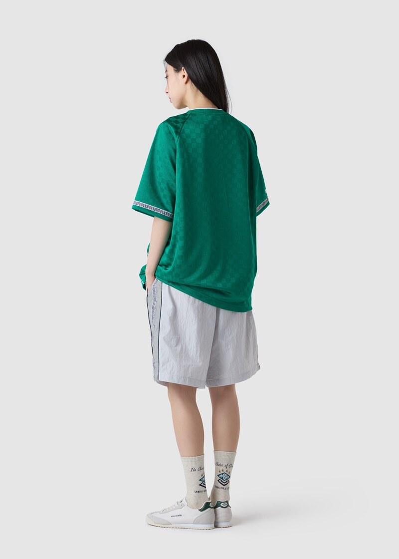 Tシャツ・カットソー UMBRO BLOKE OG Stripe Jacquard Round Short Sleeve Jersey Whi Umbro Short Sleeve Block Jersey | WeGotSoccer