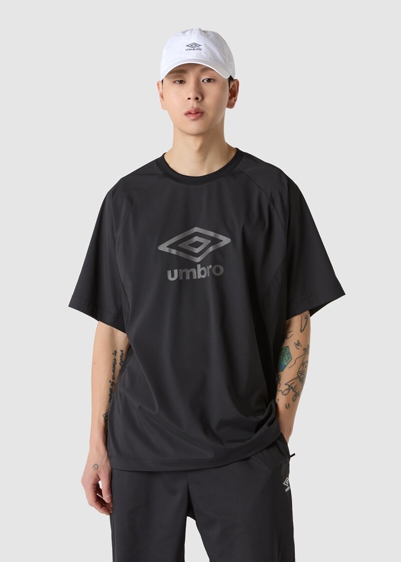 ★UMBRO★ 2LAYER BALL CAP BLACKUQ223CCP52 UQ223CCP52_BLK0 Caps Umbro 50% Cotton - 50%