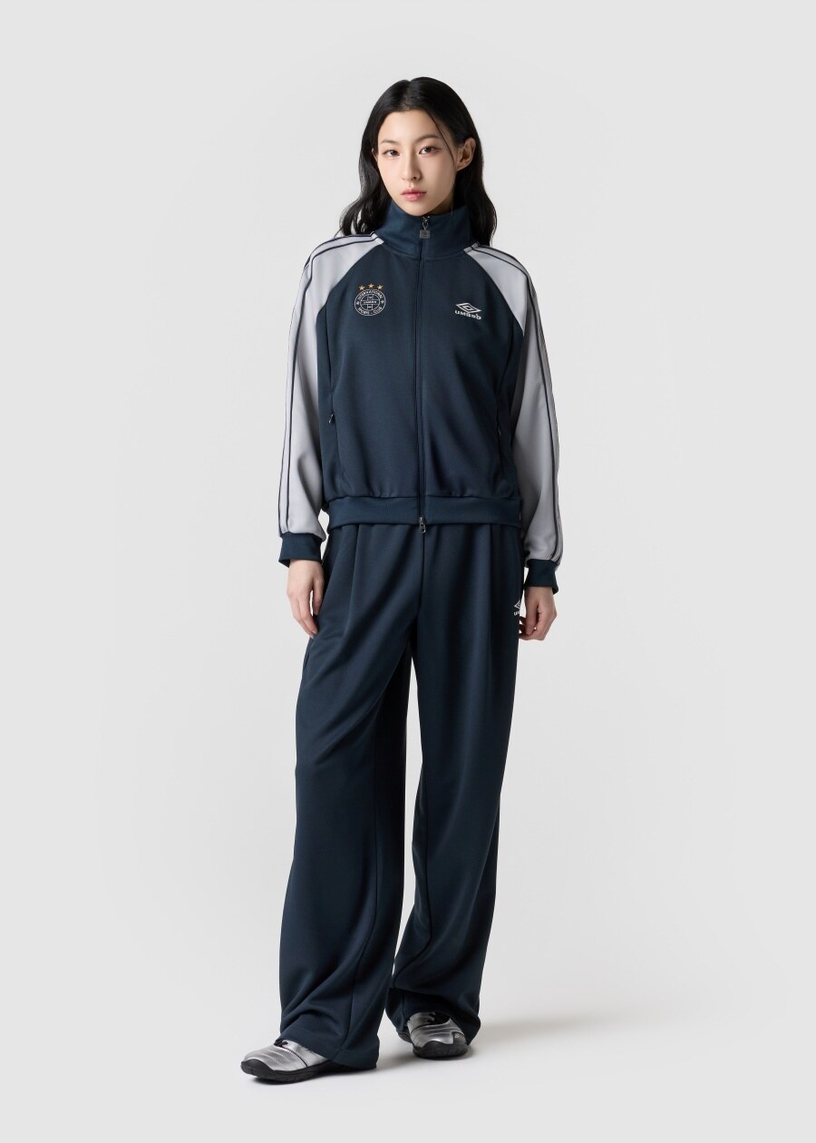 MUSINSA公式 | UMBRO サイドダイヤワイドトラックパンツネイビー