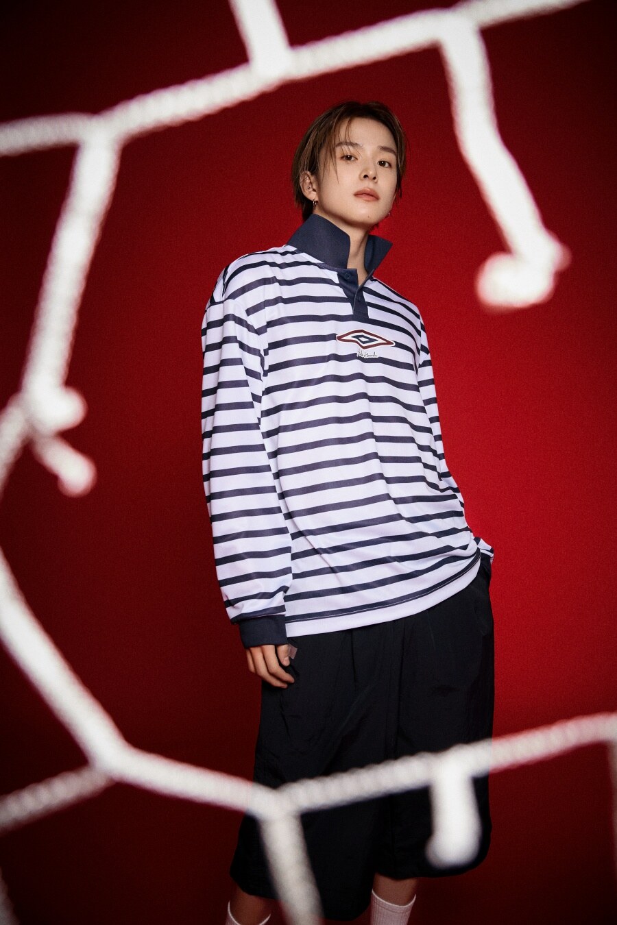 MUSINSA公式 | UMBRO [Umbro x Asahi Hamada] ストライプジャージ