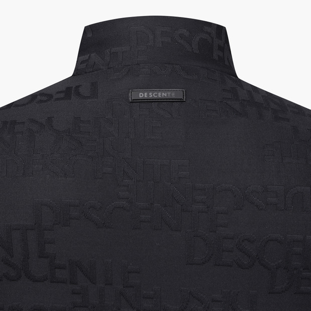 【DESCENTE GOLF】 Women's Jacquard Long Sleeve T-Shirt DESCENTE GOLF Women's Y-Collared Jacquard Long-sleeved T