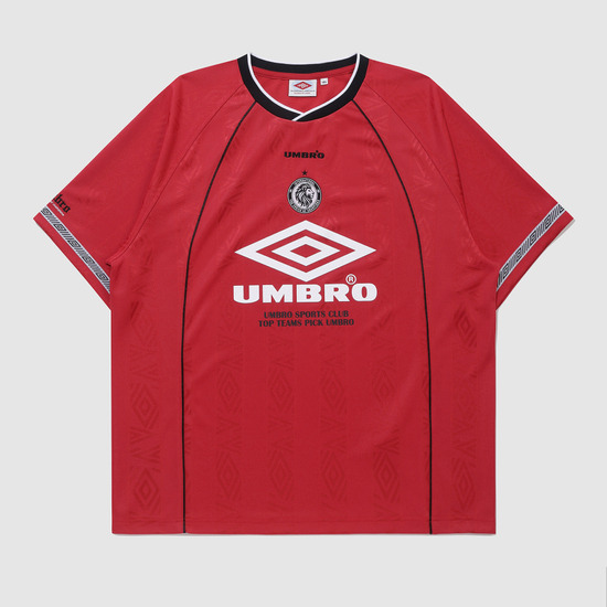 UMBRO BLOKE OG Stripe Jacquard Round Short Sleeve Jersey