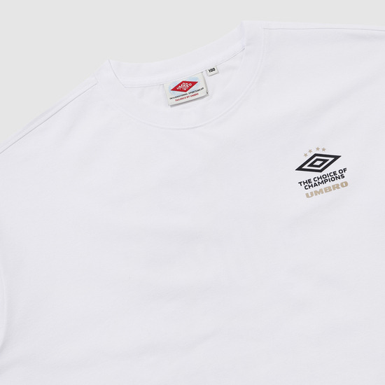 ◆UMBRO◆ HBL Double Diamond Logo Short Sleeve T-Shirt Beige UQ221CRS53_BGR0_N02.JPG