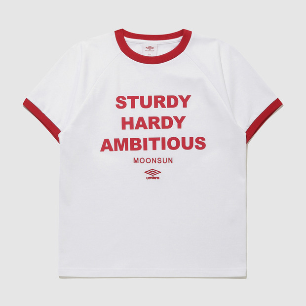 UMBRO] [UMBRO X MOONSUN] 링거 레터링 반팔 티셔츠